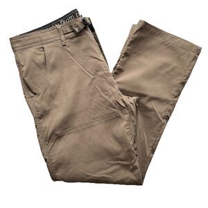 Prana Stretch Zion II Straight Pants Lightweight Hiking Roll Up Cargo Mens 36x30